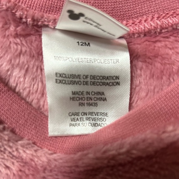 Baby girl Minnie Mouse pink sweatshirt - Picture 3 of 4